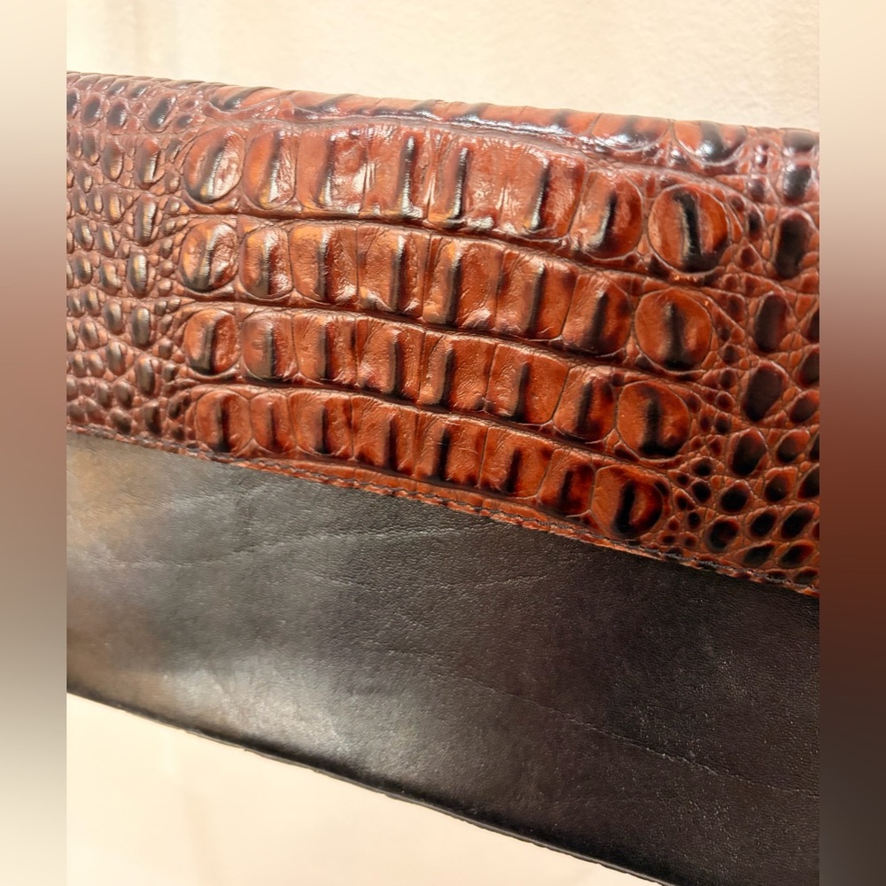 Brahmin DARIA Luxury Croc Embossed Leather Bag - Picture 4 of 7